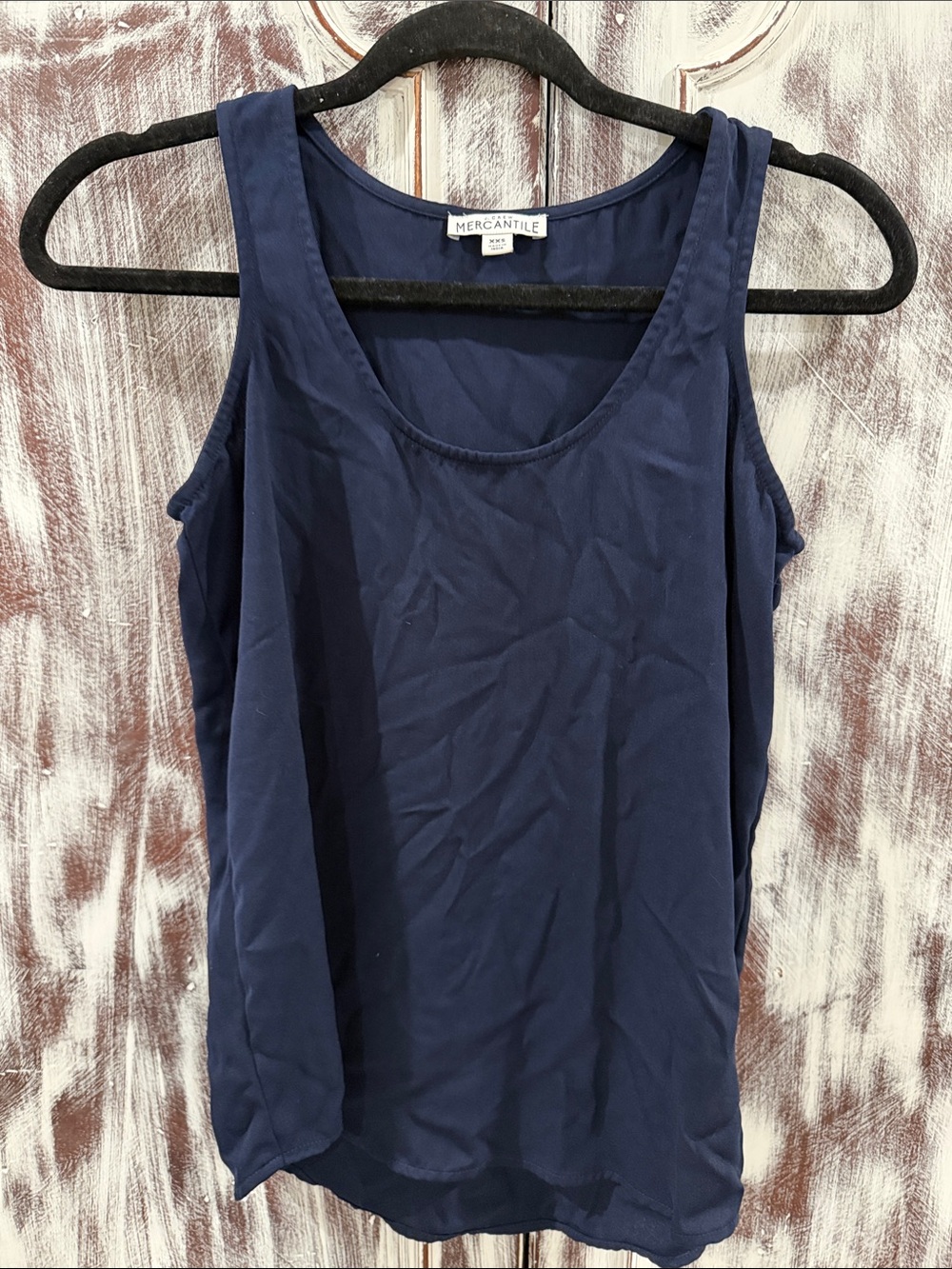 J. Crew Factory Navy Scoop Tank